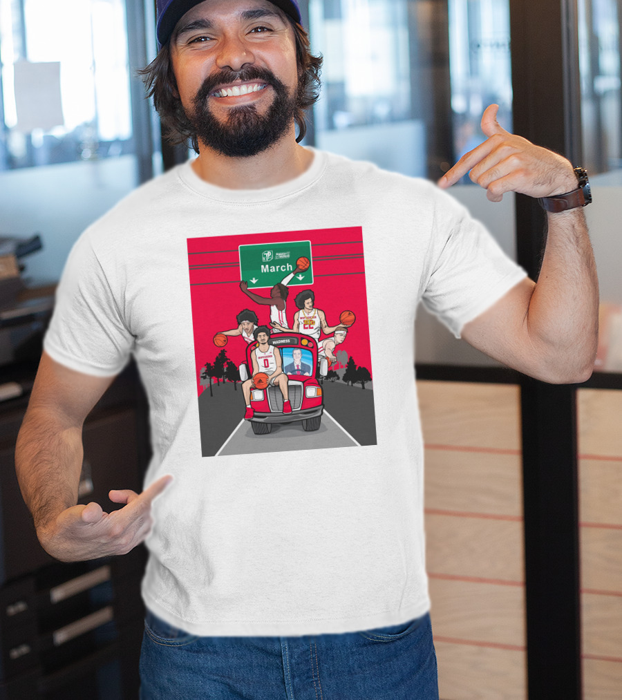 Rutgers Scarlet Knights Basketball March Madness Road Trip To Dayton Ohio T-Shirt