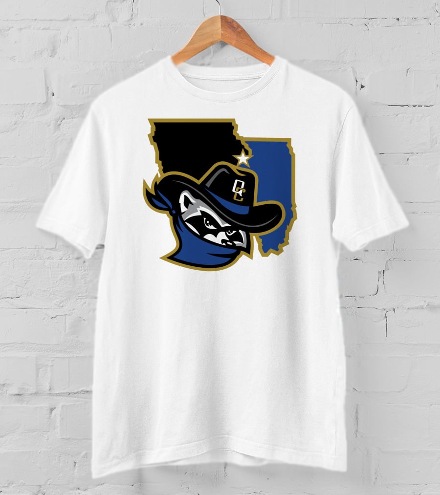Quad Cities River Bandits Midwest League Baseball Logo 22 T-Shirt