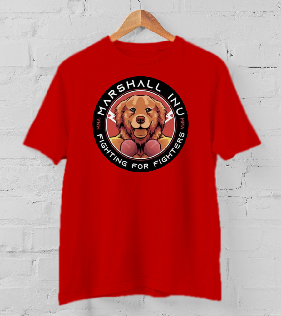 Marshall Inu Mma Fighting For Fighters T-Shirt