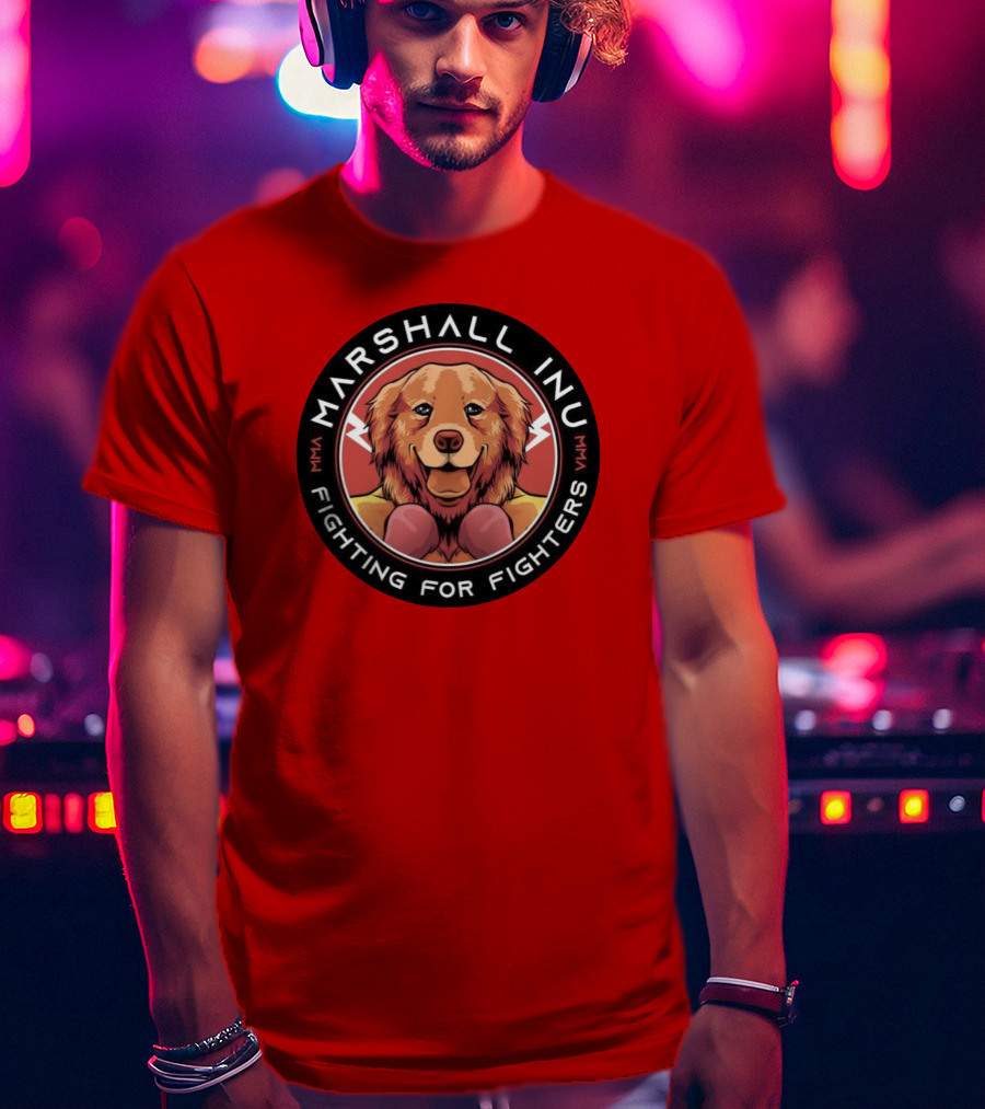 Marshall Inu Mma Fighting For Fighters T-Shirt