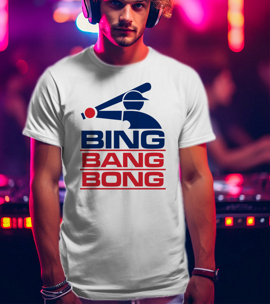 Bing Bang Bong Baseball Player T-Shirt