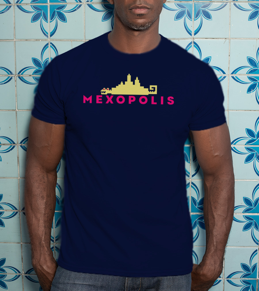 Mexopolis Jorge R. Gutierrez Cityscape Skyline T-Shirt