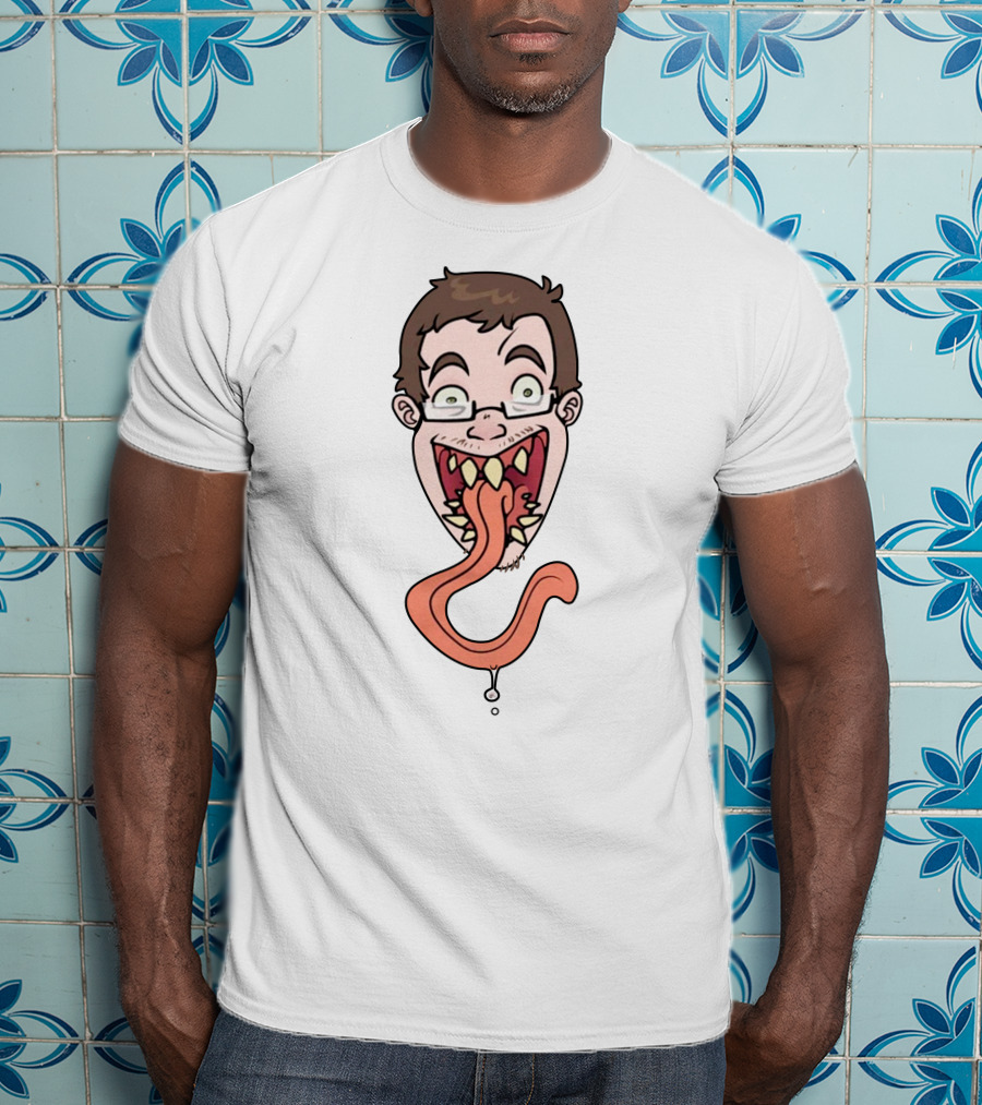 Ricky Berwick Merch Ricky Funny Cartoon Face With Long Tongue T-Shirt