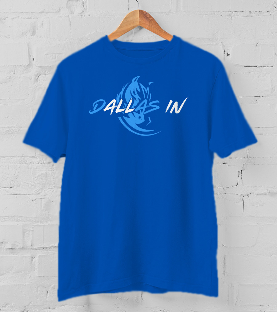 Dallas In Mavericks Flame Blue T-Shirt