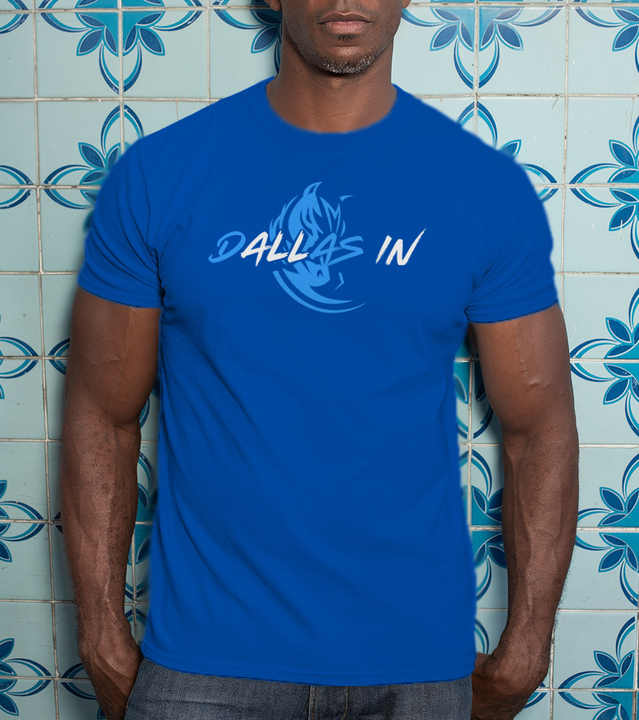 Dallas In Mavericks Flame Blue T-Shirt