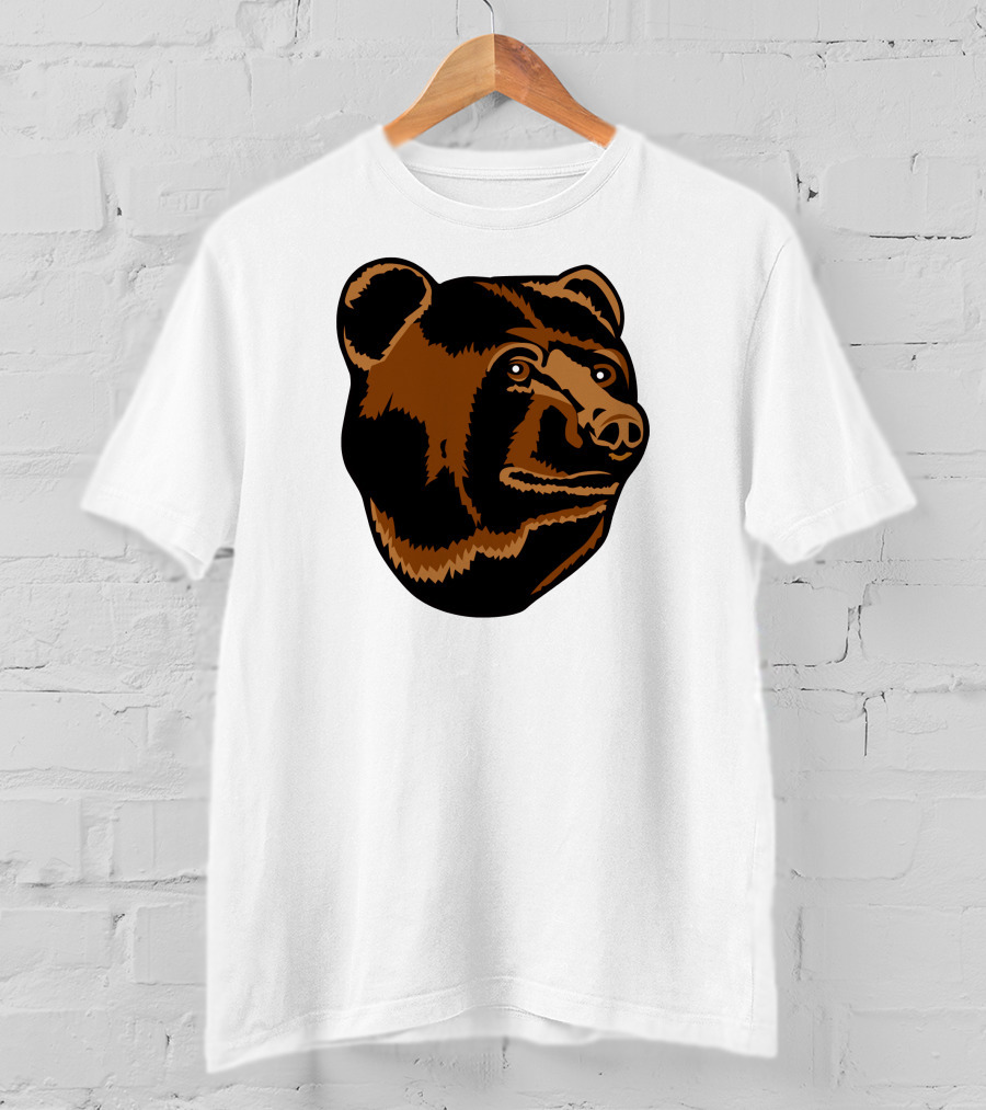 Boston Bruins Logo Bear Head T-Shirt