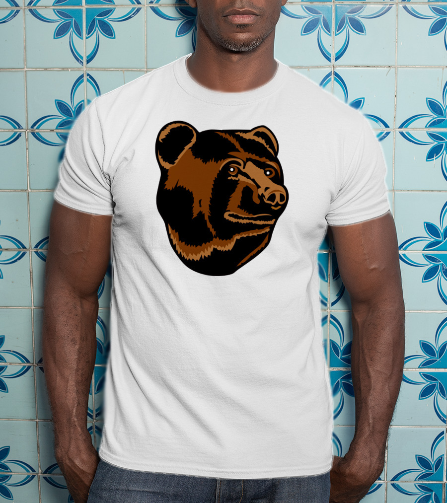 Boston Bruins Logo Bear Head T-Shirt
