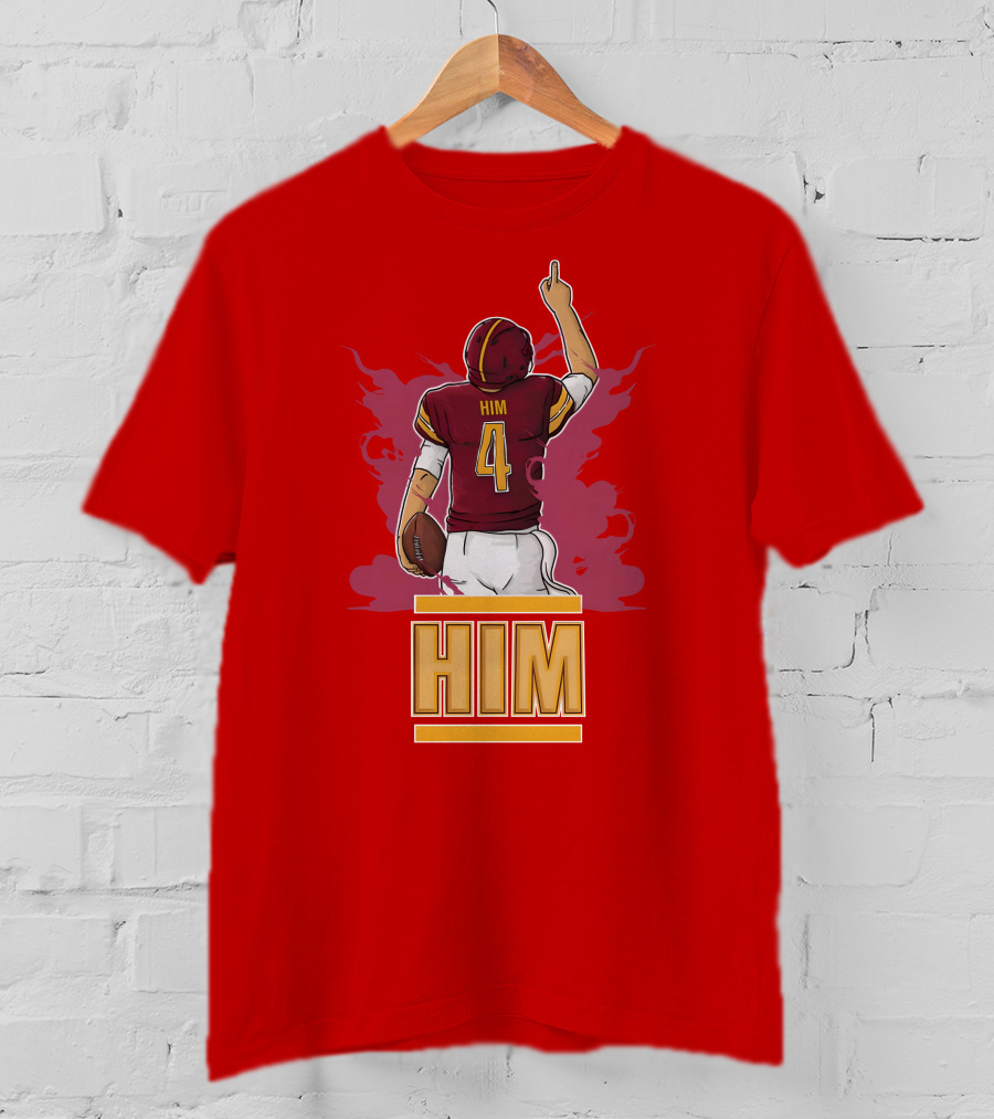 HIM 4 Football Artwork T-Shirt