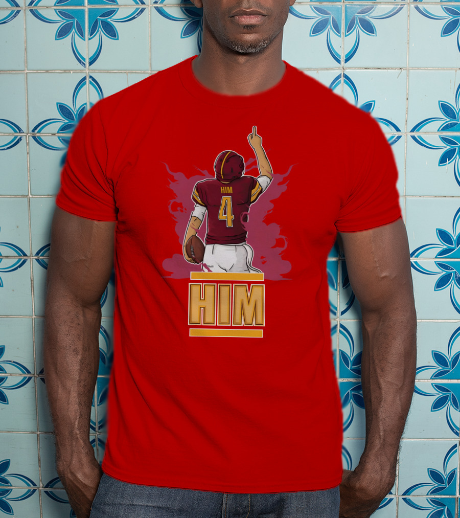 HIM 4 Football Artwork T-Shirt