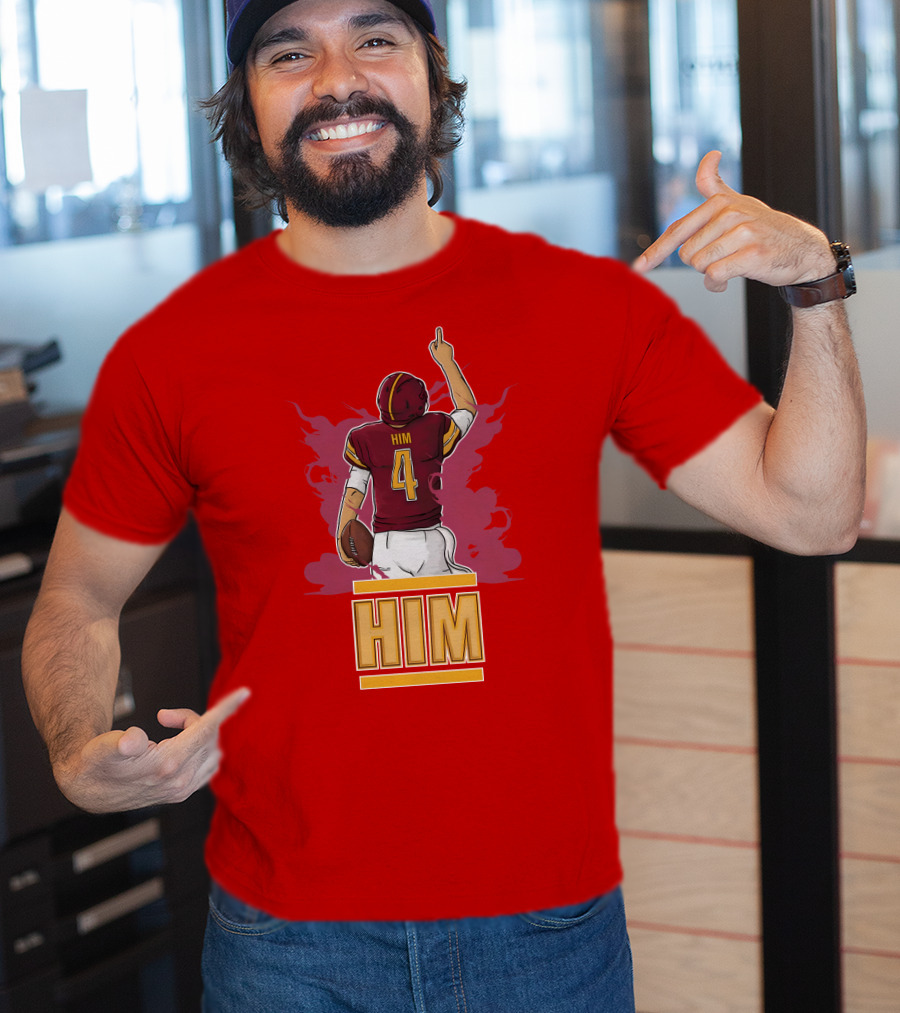HIM 4 Football Artwork T-Shirt
