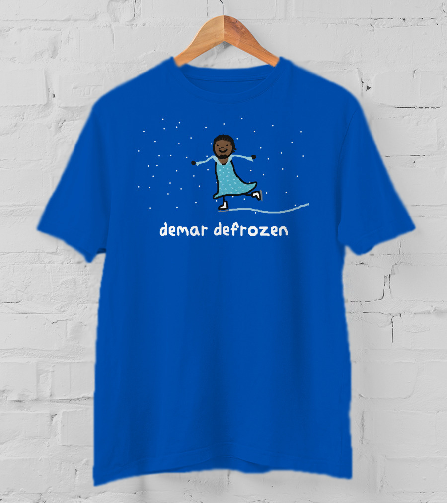 Demar Defrozen Ice Skating Figure With Sparkling Stars T-Shirt
