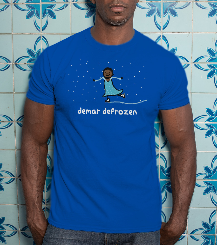Demar Defrozen Ice Skating Figure With Sparkling Stars T-Shirt