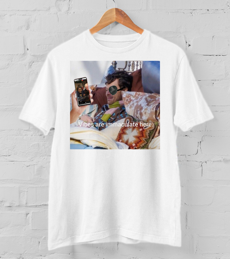 Vibes Are Immaculate Here Cozy Bedtime Bliss T-Shirt