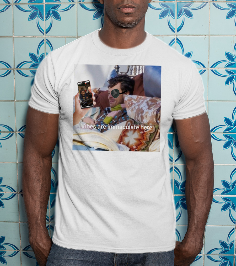 Vibes Are Immaculate Here Cozy Bedtime Bliss T-Shirt