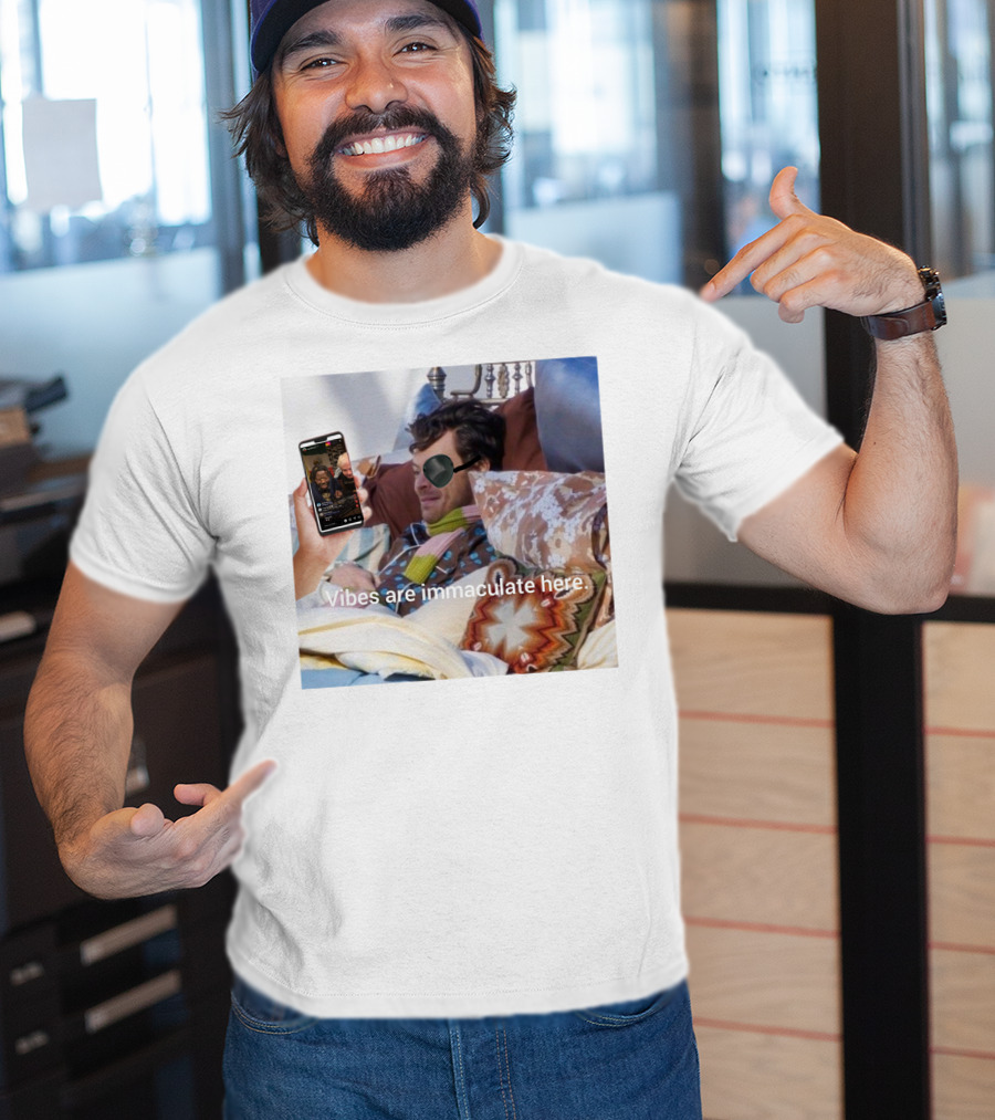 Vibes Are Immaculate Here Cozy Bedtime Bliss T-Shirt