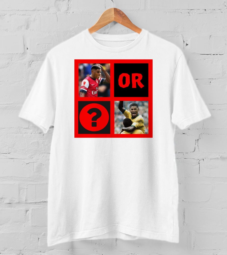 Walcott Question Mark Or Iconic Footballer Image T-Shirt