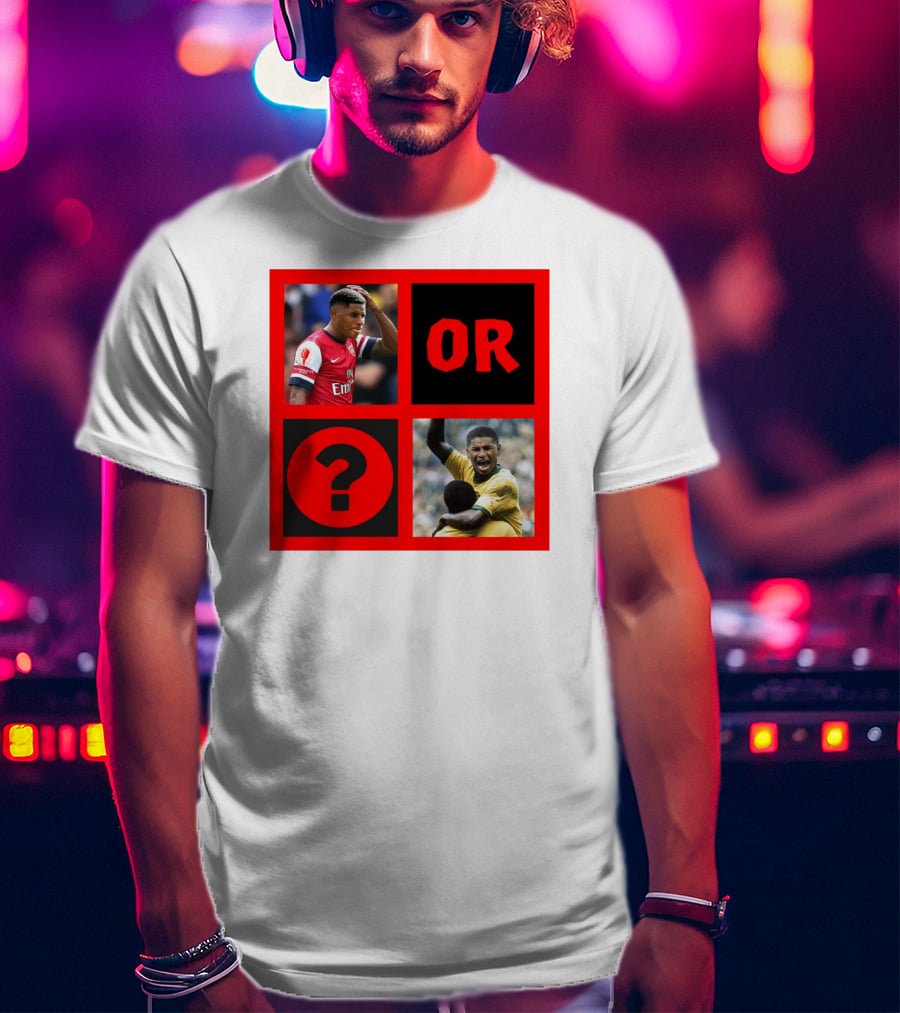 Walcott Question Mark Or Iconic Footballer Image T-Shirt
