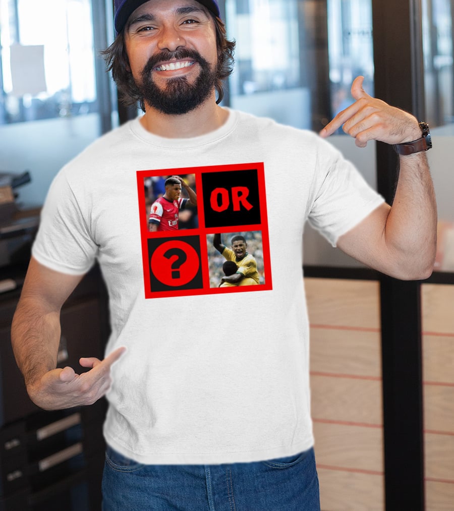 Walcott Question Mark Or Iconic Footballer Image T-Shirt