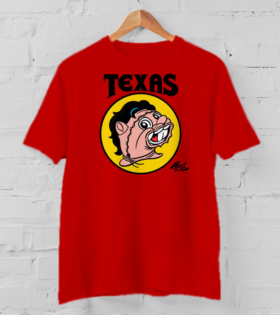 Texas Moc Heather Buckley Mo'e Cartoon T-Shirt