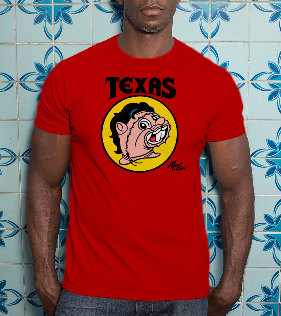 Texas Moc Heather Buckley Mo'e Cartoon T-Shirt