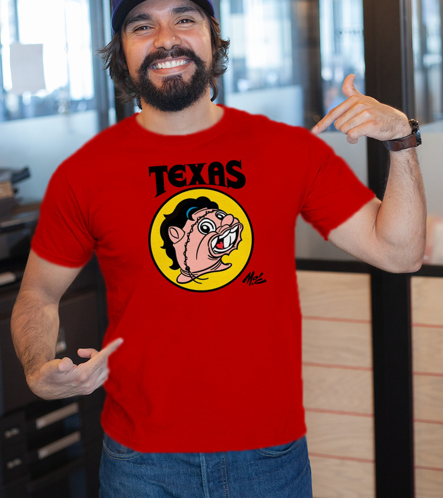 Texas Moc Heather Buckley Mo'e Cartoon T-Shirt