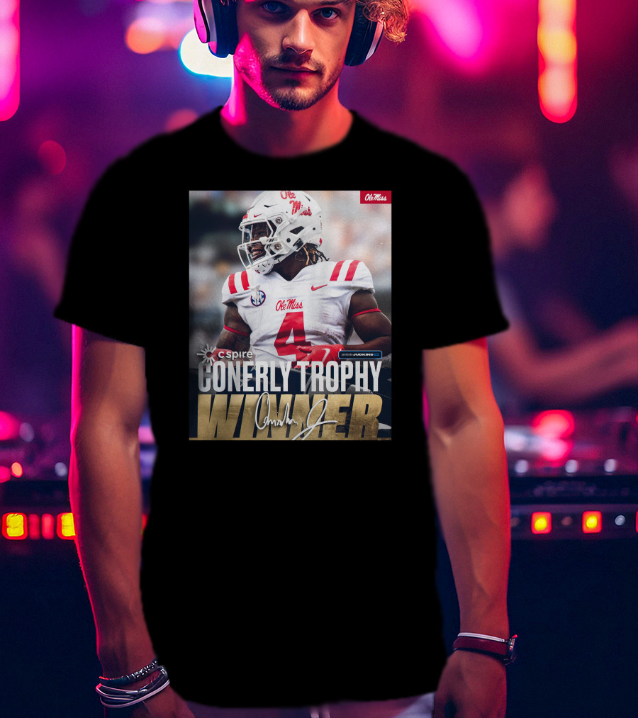 C Spire Conerly Trophy Winner Ole Miss Quinshon Judkins T-Shirt