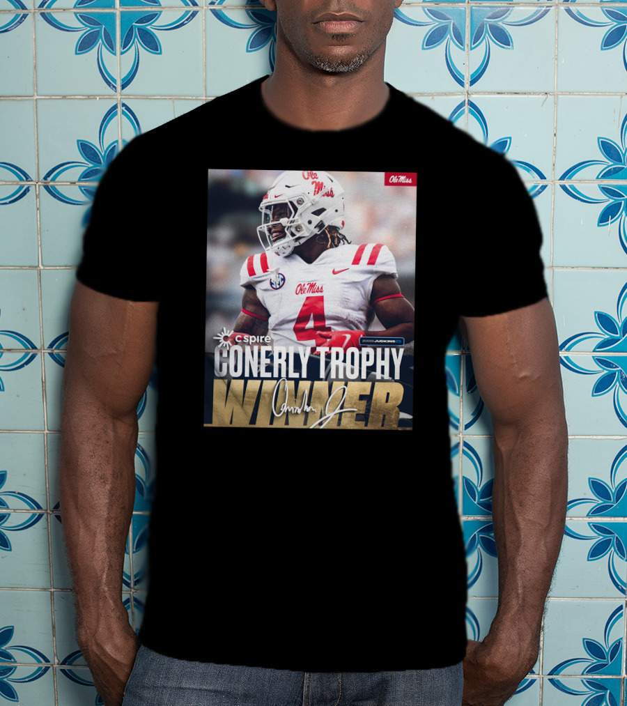 C Spire Conerly Trophy Winner Ole Miss Quinshon Judkins T-Shirt