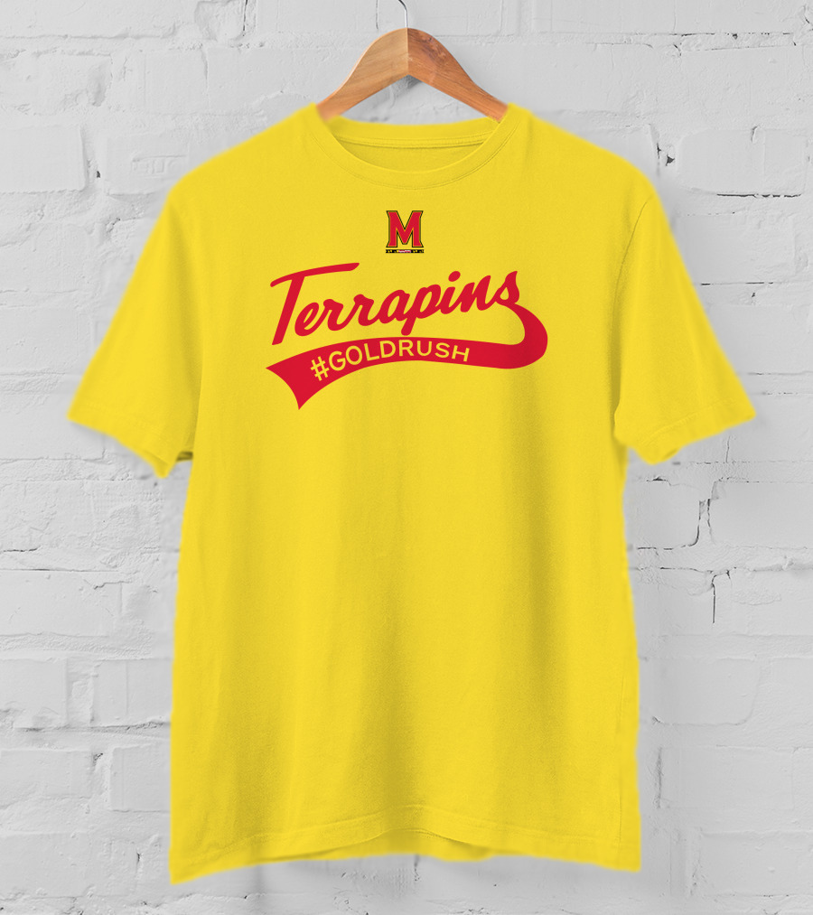 Terrapins #GOLDRUSH Maryland Terrapins M T-Shirt