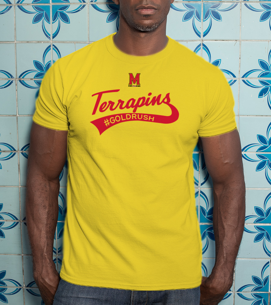 Terrapins #GOLDRUSH Maryland Terrapins M T-Shirt