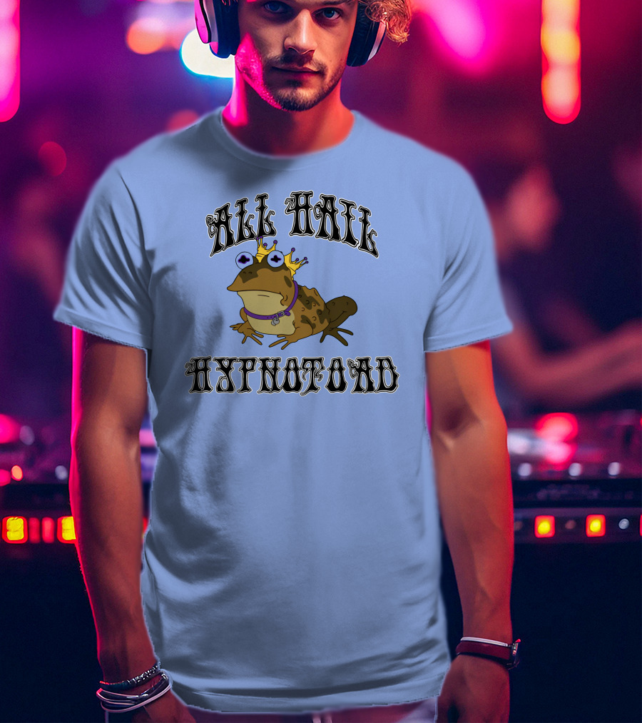 All Hail Hypnotoad Futurama Iconic Frog With Crown And Hypnotic Eyes T-Shirt