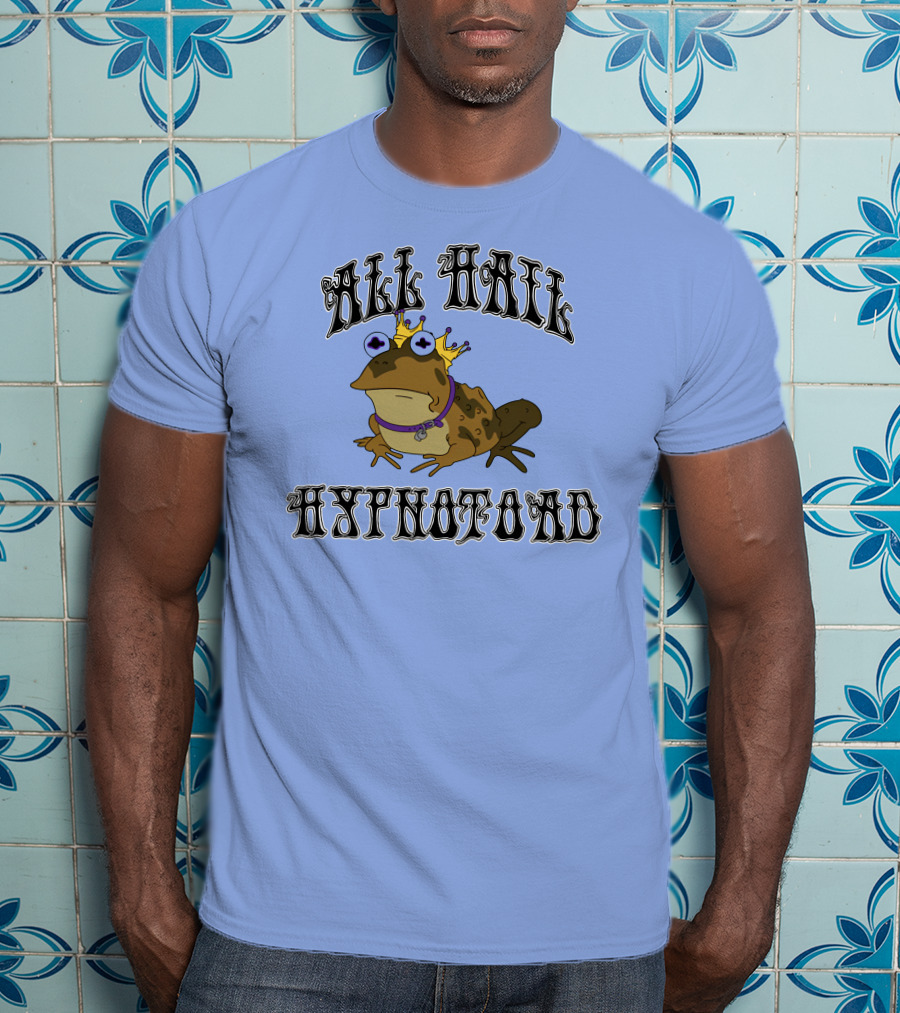 All Hail Hypnotoad Futurama Iconic Frog With Crown And Hypnotic Eyes T-Shirt