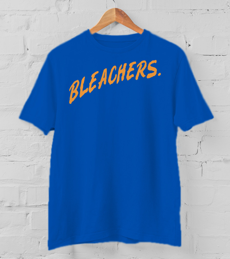 Bleachers Bold Arch Text On Blue T-Shirt