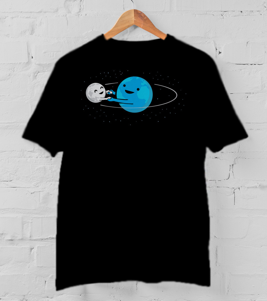 I Love Being Around You Earth And Moon Orbit Dance T-Shirt