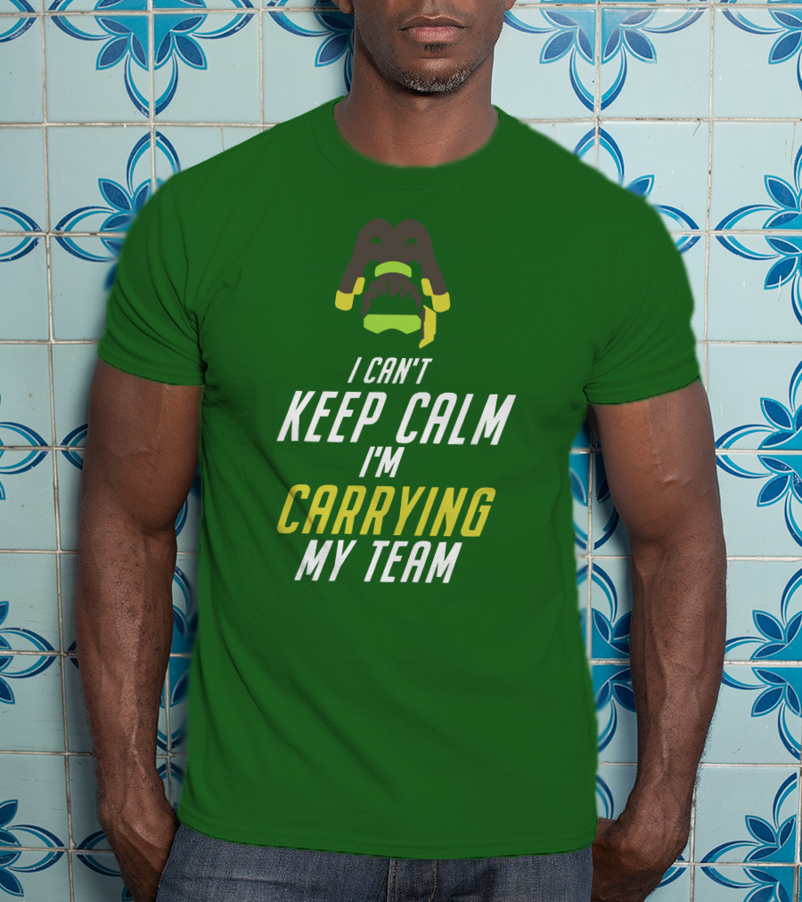 I Can't Keep Calm I'm Carrying My Team Gaming Themed T-Shirt