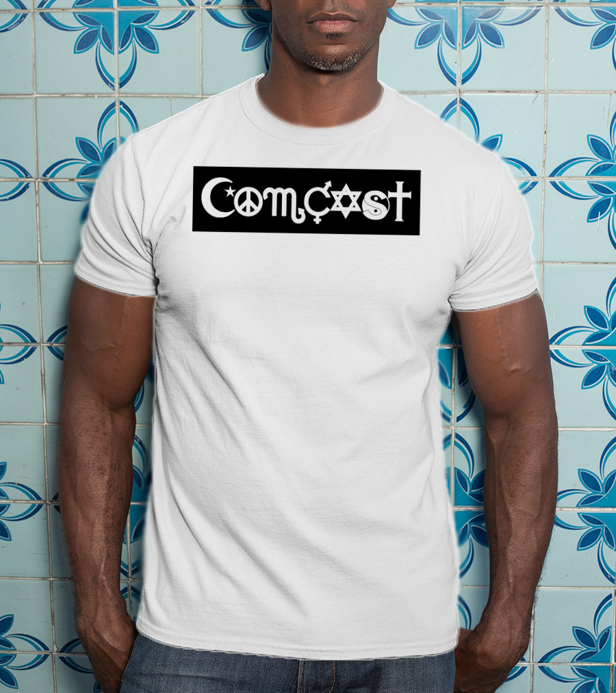 Comcast Peace Coexist Bumper Sticker T-Shirt
