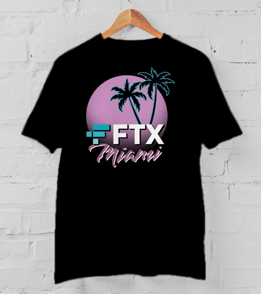 Dan Le Batard Show With Stugotz FTX Miami Palms Retro Sun T-Shirt