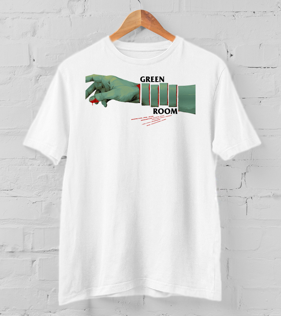 Green Room Severed Green Hand With Dripping Blood T-Shirt