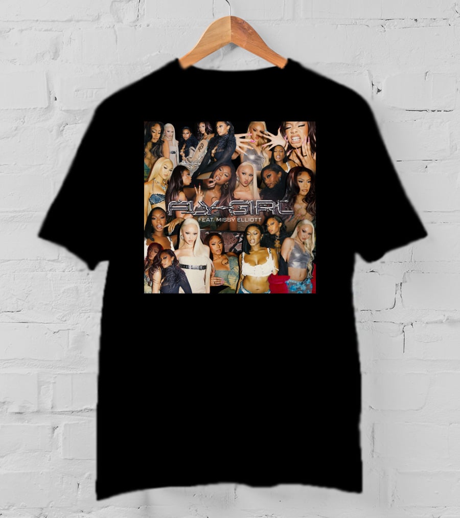 Fly Girl Collage Featuring Missy Elliott T-Shirt