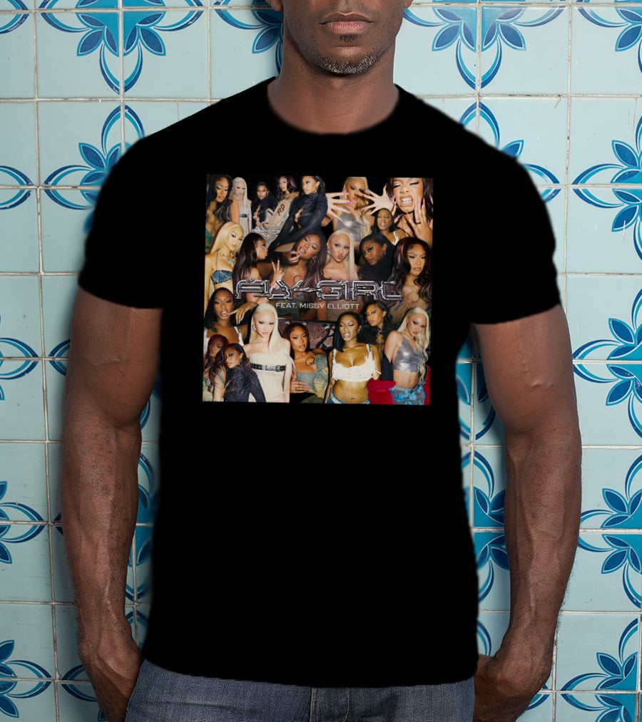 Fly Girl Collage Featuring Missy Elliott T-Shirt