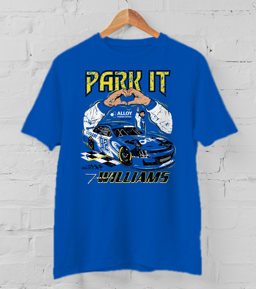 Park It Josh Williams Alloy Employer Services Race Car 92 Williams T-Shirt