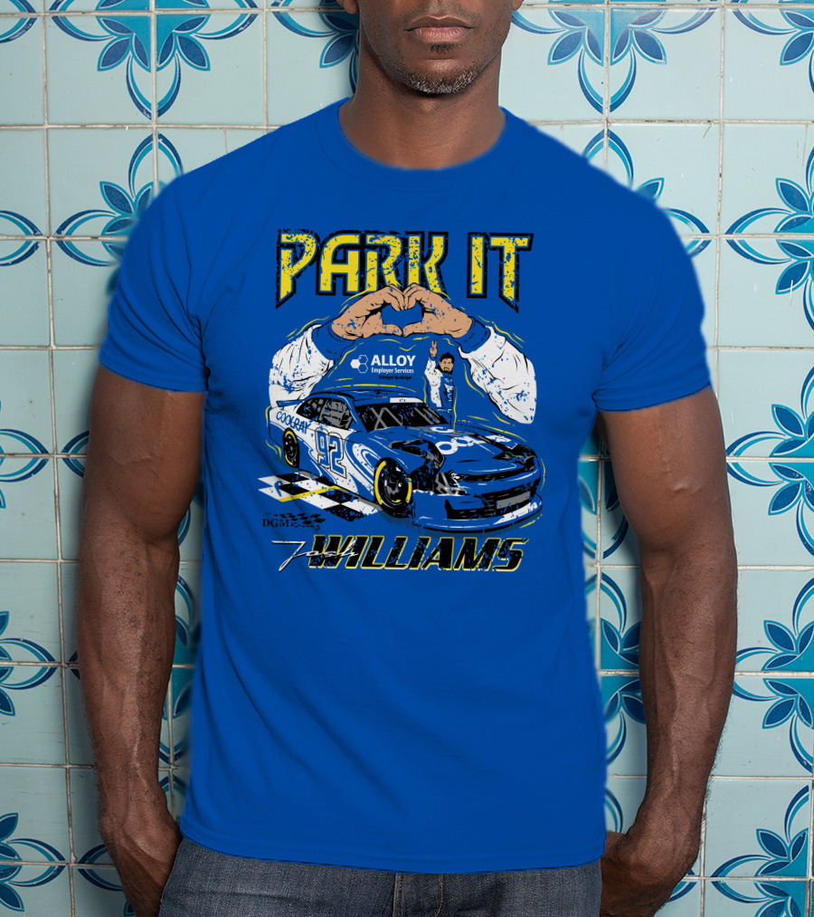 Park It Josh Williams Alloy Employer Services Race Car 92 Williams T-Shirt