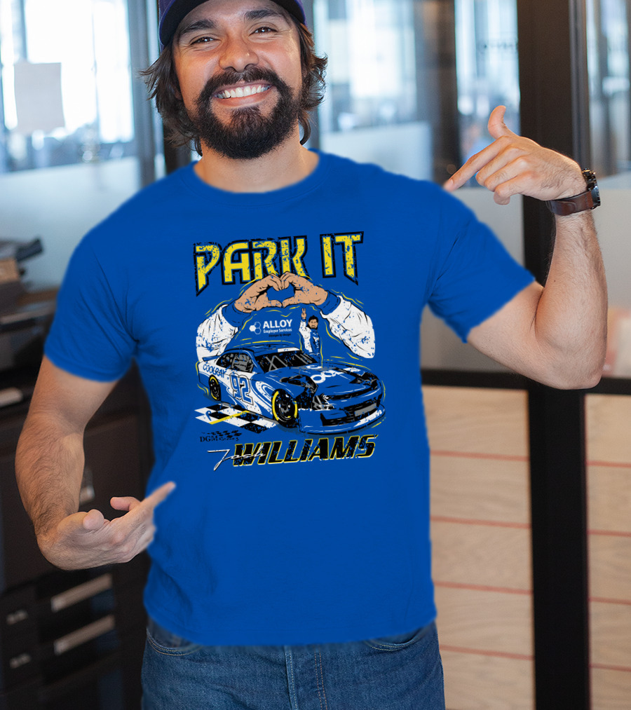 Park It Josh Williams Alloy Employer Services Race Car 92 Williams T-Shirt