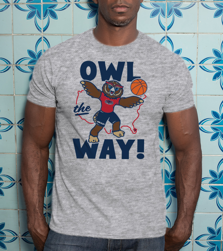 Owlsey Basketball Owl The Way Florida Atlantic T-Shirt