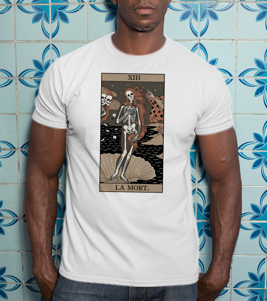 XIII La Mort Tarot Death Of Venus Skeleton T-Shirt