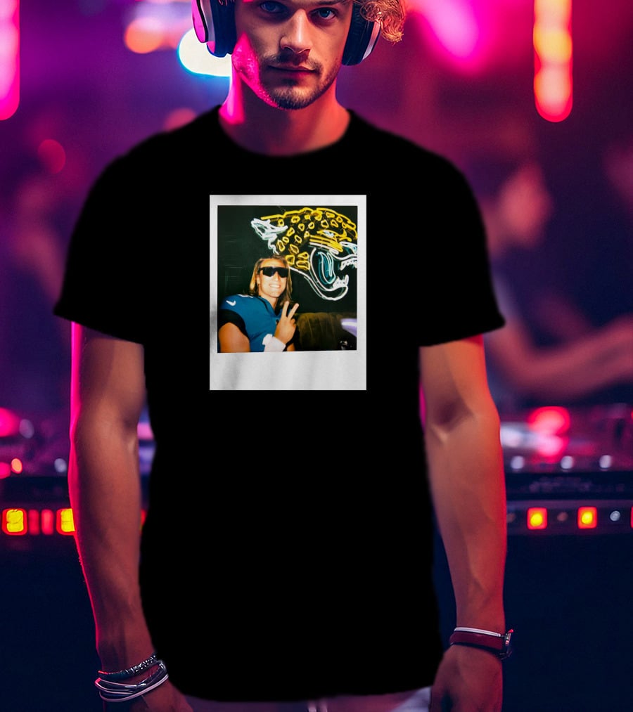 Jacksonville Jaguars Steezy Trev Neon Style Profile Picture T-Shirt