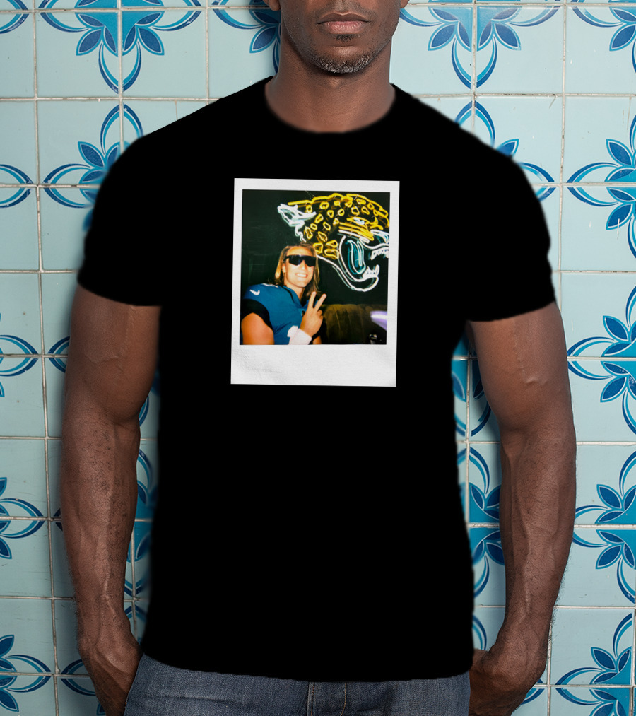 Jacksonville Jaguars Steezy Trev Neon Style Profile Picture T-Shirt