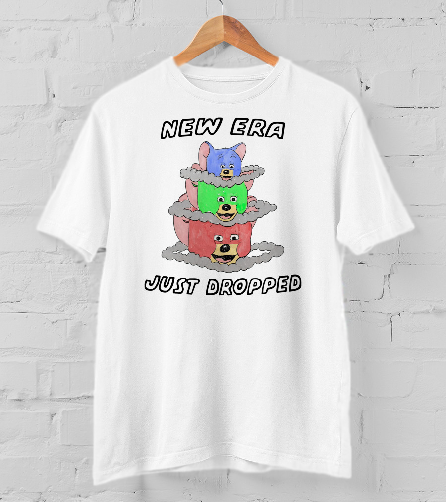 New Era Just Dropped Colorful Stacked Bears T-Shirt