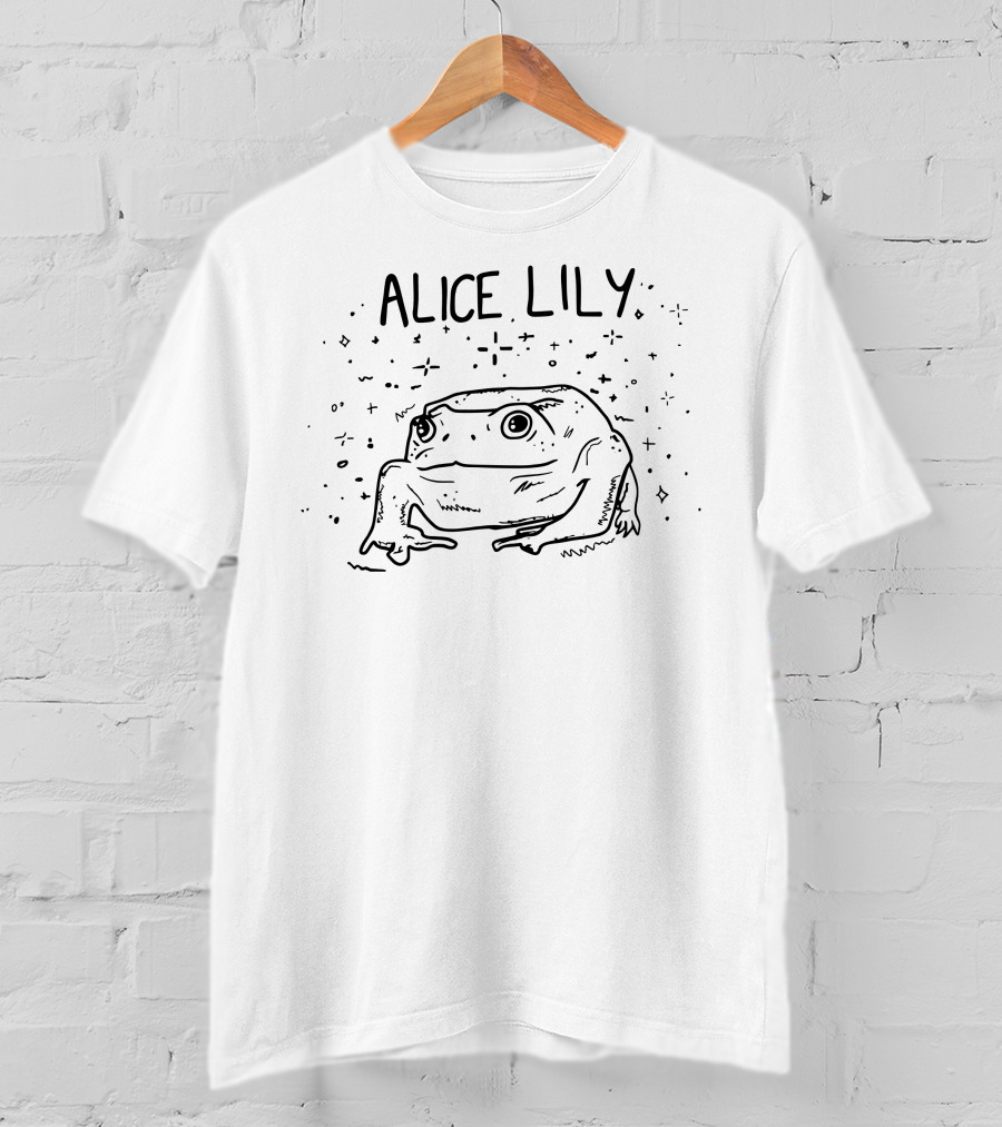 Alice Lily Frog Illustration James Marriott T-Shirt