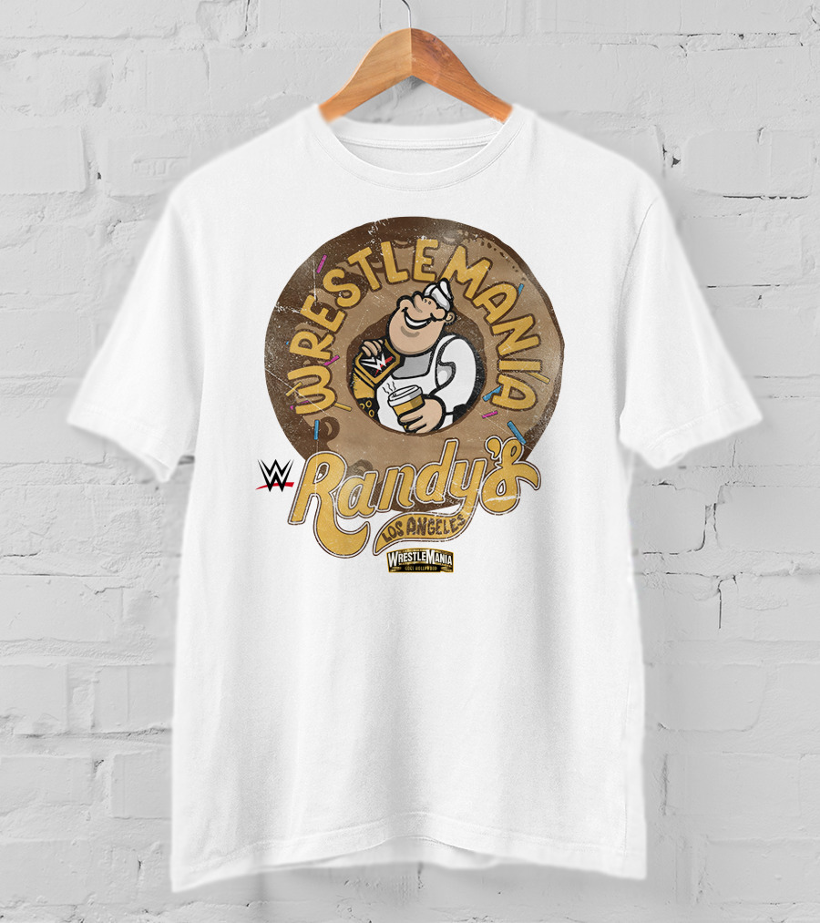 Wrestlemania Randy's Donuts Los Angeles WWE T-Shirt