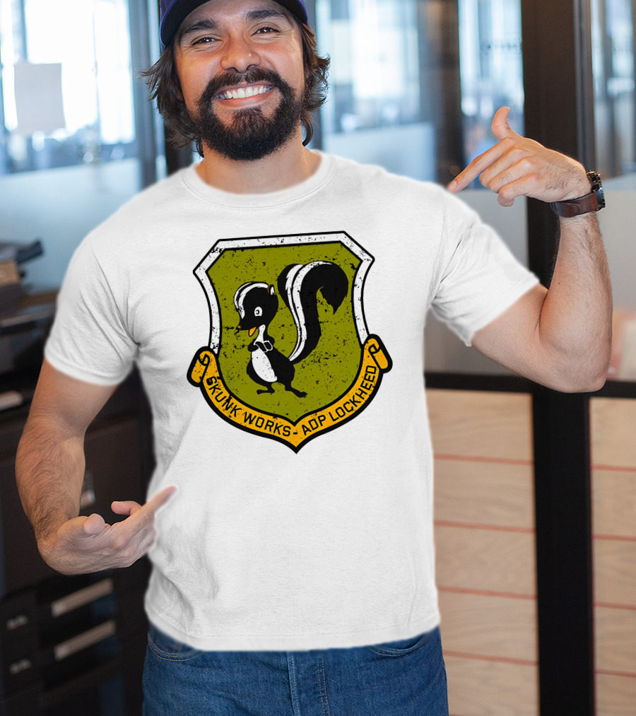 Mrs Poindexter Skunk Works ADP Lockheed Emblem T-Shirt